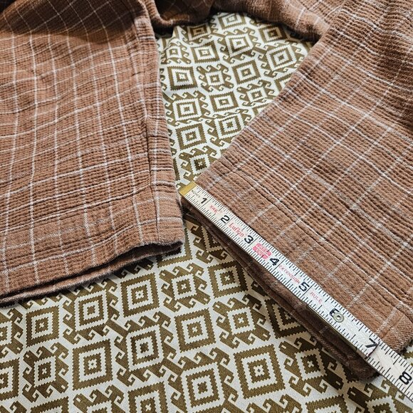 Madewell Waffleback Pull-On High-Rise Women Tapered Pants Windowpane Medium Tall - Picture 12 of 12